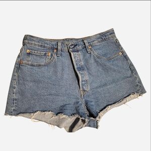 Levis Blue Denim Women Shorts